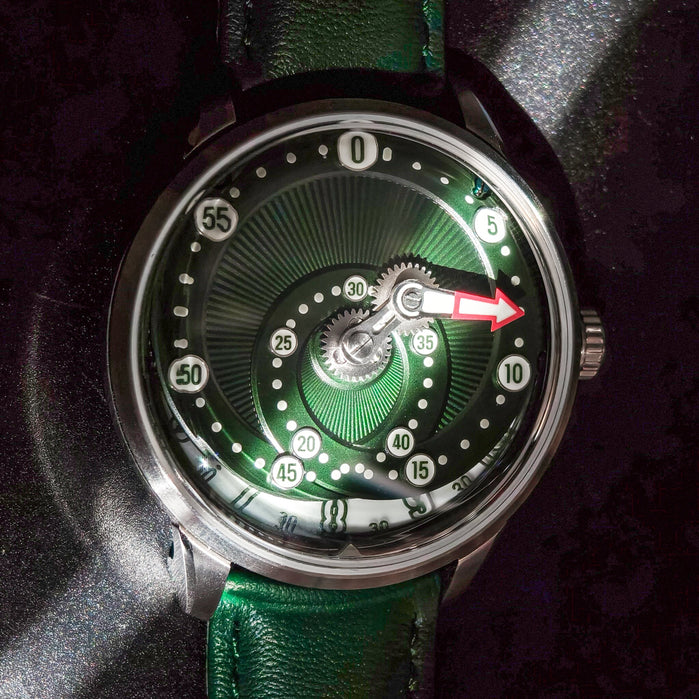 Mandetbrote Orbital Automatic Green Limited Edition angled shot picture