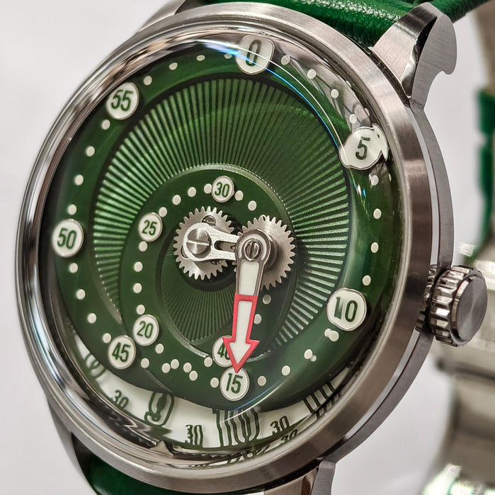 Mandetbrote Orbital Automatic Green Limited Edition angled shot picture