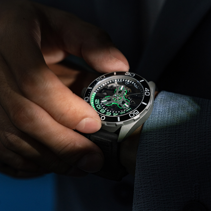 OLTO-8 Tide X Diving Automatic Neon Green