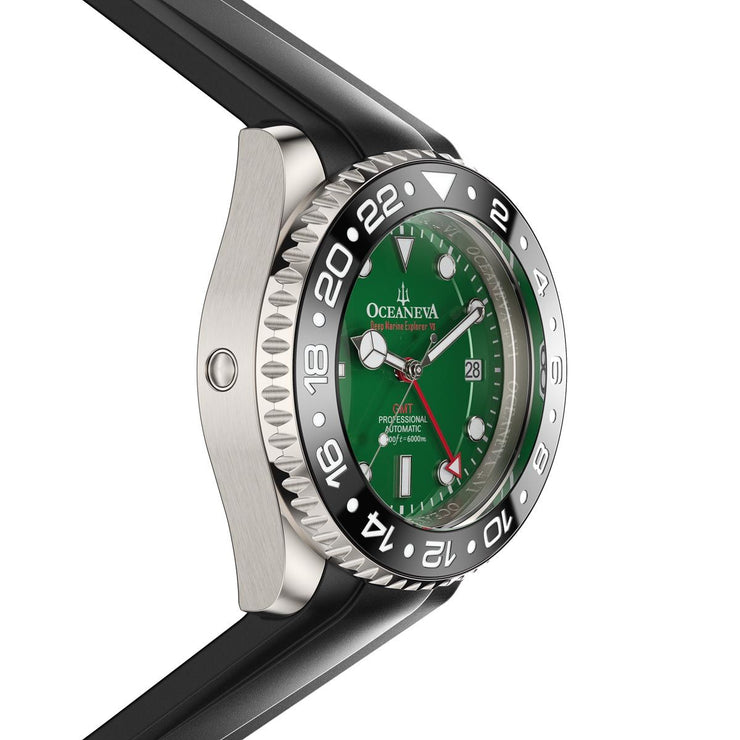 Oceaneva 6000m GMT Deep Marine Explorer VI Grade 5 Titanium Automatic Green
