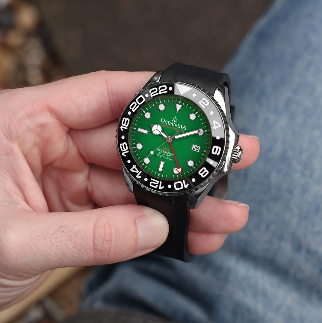 Oceaneva 6000m GMT Deep Marine Explorer VI Grade 5 Titanium