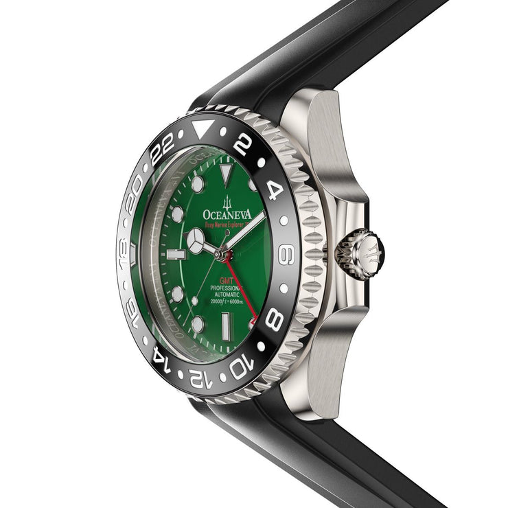 Oceaneva 6000m GMT Deep Marine Explorer VI Grade 5 Titanium Automatic Green
