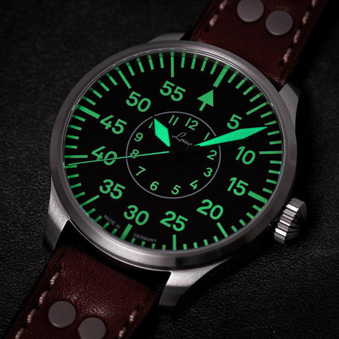 Laco Aachen 39mm Automatic Black angled shot picture