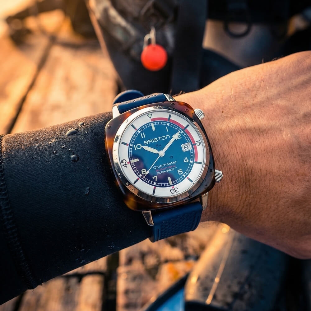 Briston Clubmaster Legend Compressor Automatic Navy Blue 26642.SA