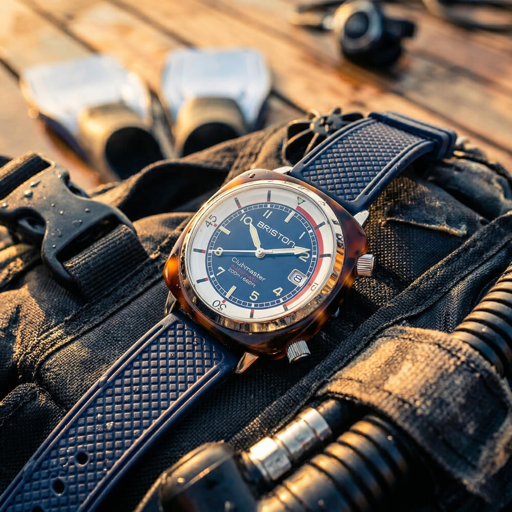 Briston Clubmaster Legend Compressor Automatic Navy Blue 26642.SA