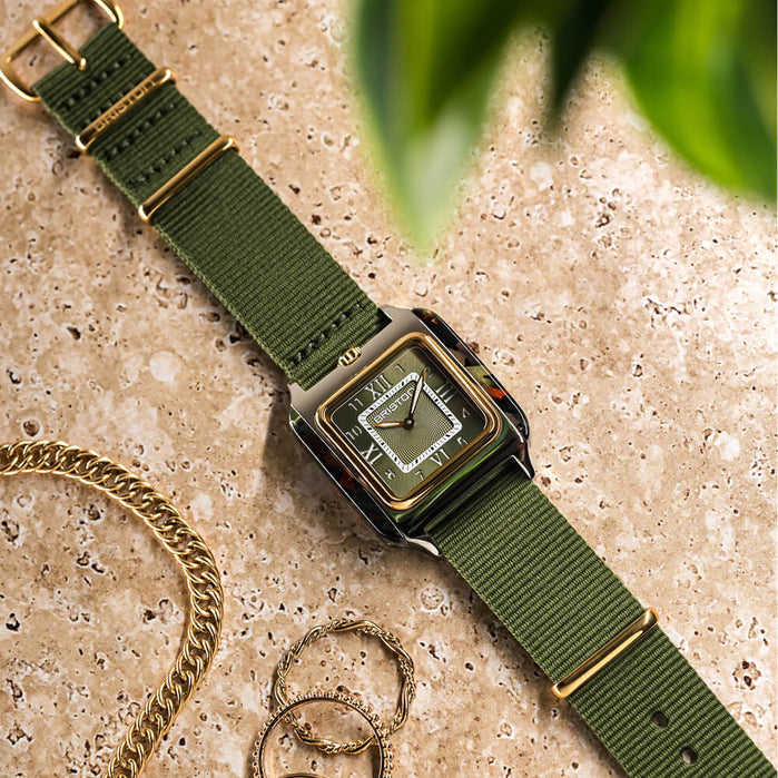Briston Streamliner Kennedy Spring Gold Olive angled shot picture