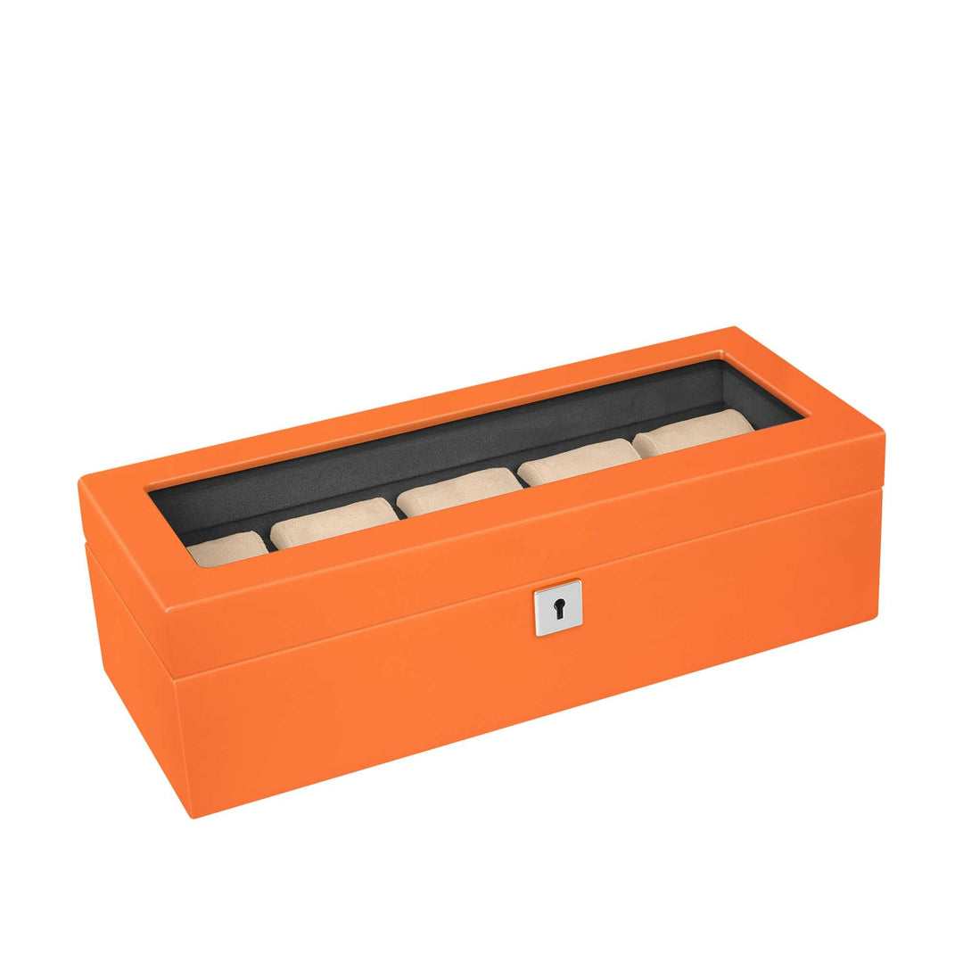 Mainspring Monte Carlo 5-Slot Collector Box Orange – Watches.com