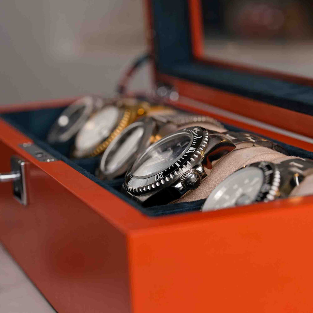 Mainspring Monte Carlo 5-Slot Collector Box Orange – Watches.com