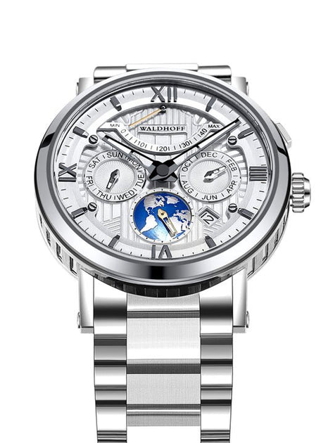 Manufaktur Waldhoff Multimatic II SS Diamond Silver | Watches.com
