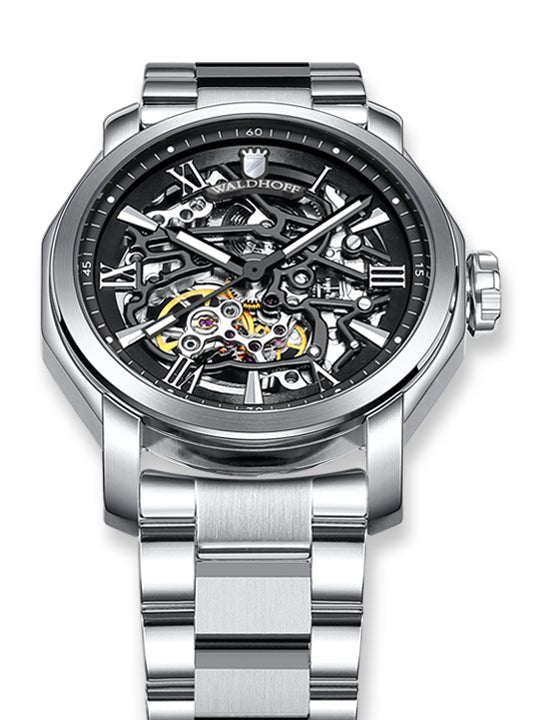 Manufaktur Waldhoff Republic II Obsidian SS Black – Watches.com