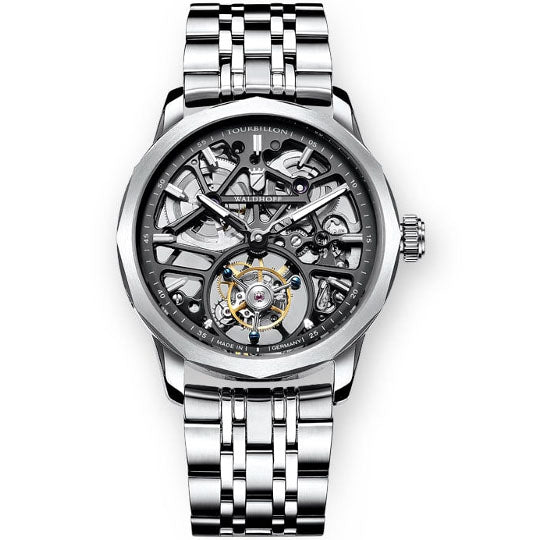 WALDHOFF トゥールビヨン 腕時計 THE VANGUARD V8 Manufaktur Waldhoff Vanguard V8 Tourbillon Dark Slate – Watches.com