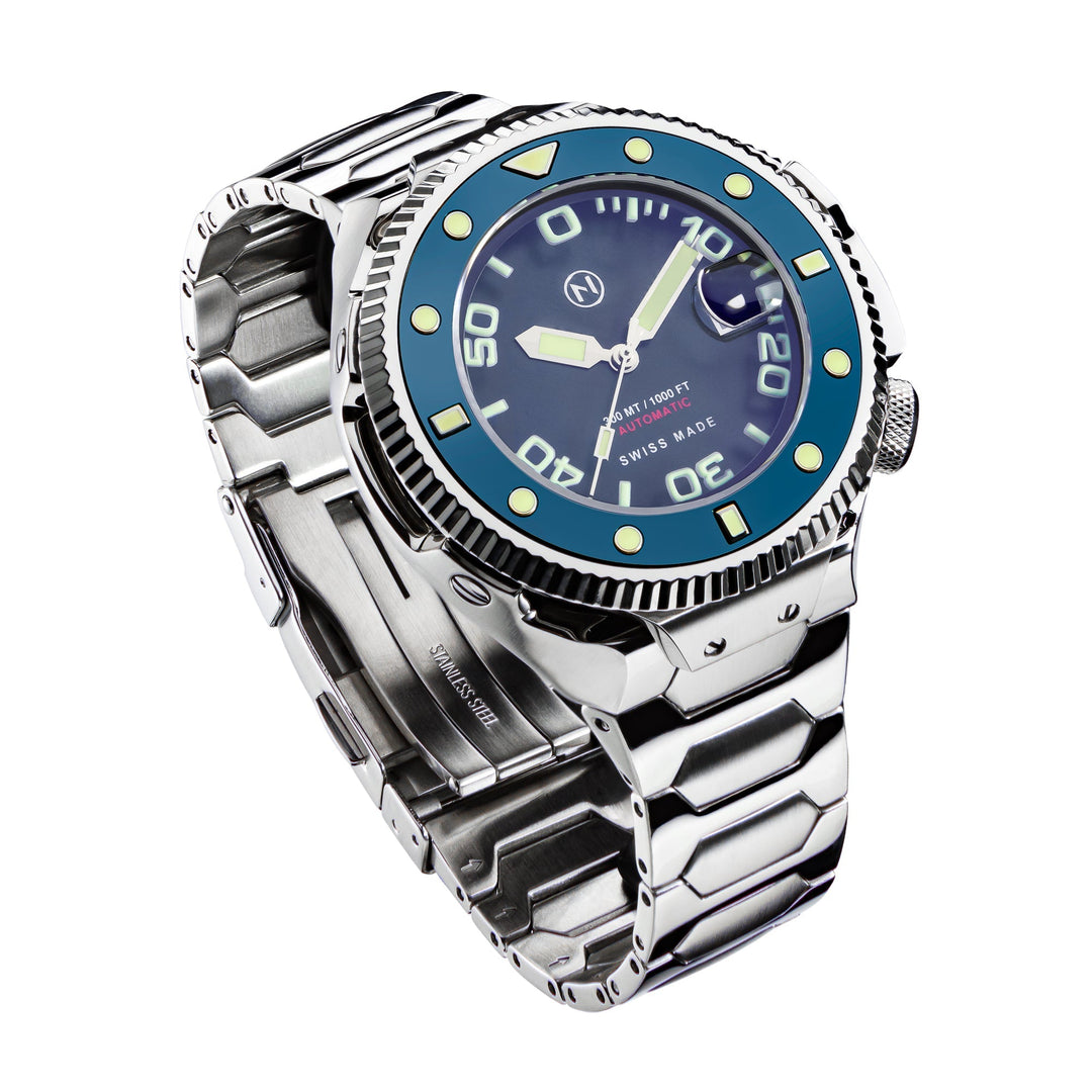 Nove Atlantean II Swiss Automatic N002-07 Blue – Watches.com