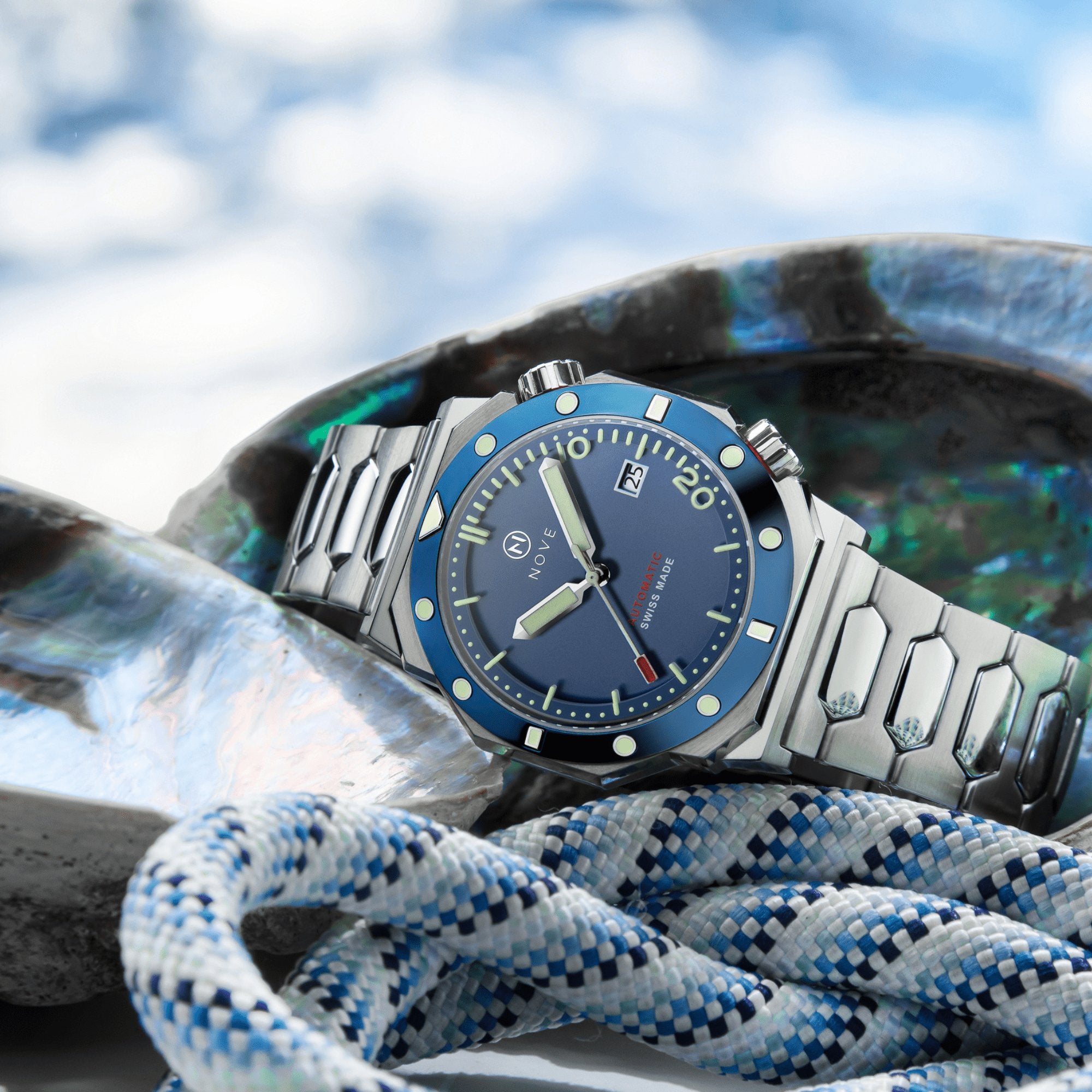 Nove Marine Swiss Automatic M003-07 Blue – Watches.com