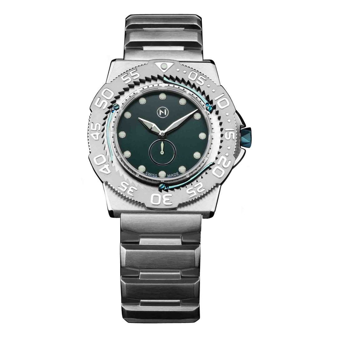 邦楽 nawoTF Nove Trident-42 Ultra Slim SS Militia Green – Watches.com