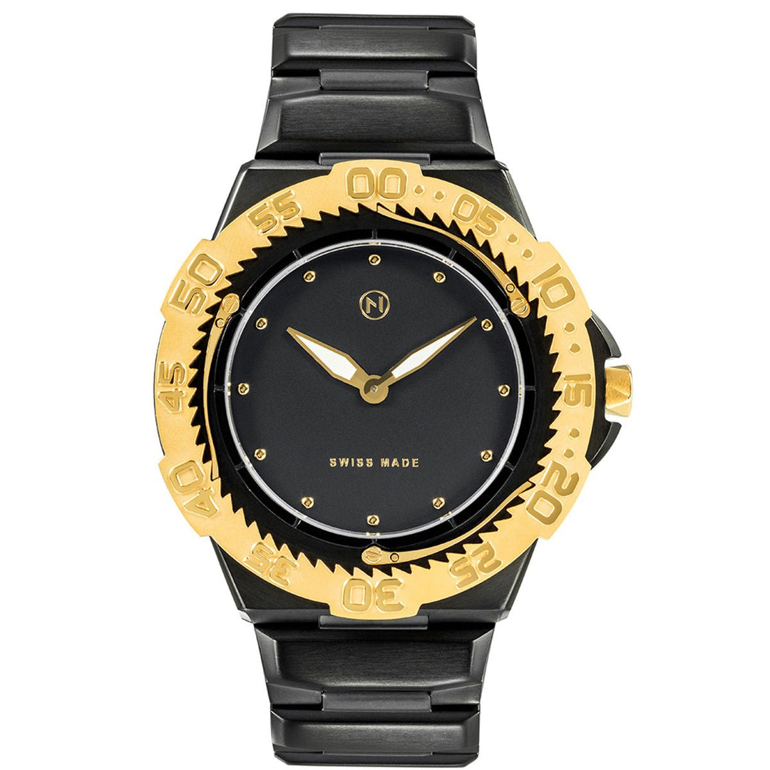 NOVE Trident Diver Black Gold | Watches.com