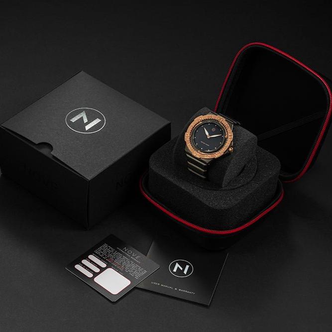 Nove Trident Ultra Slim E005-02 Gunmetal Rose Gold – Watches.com