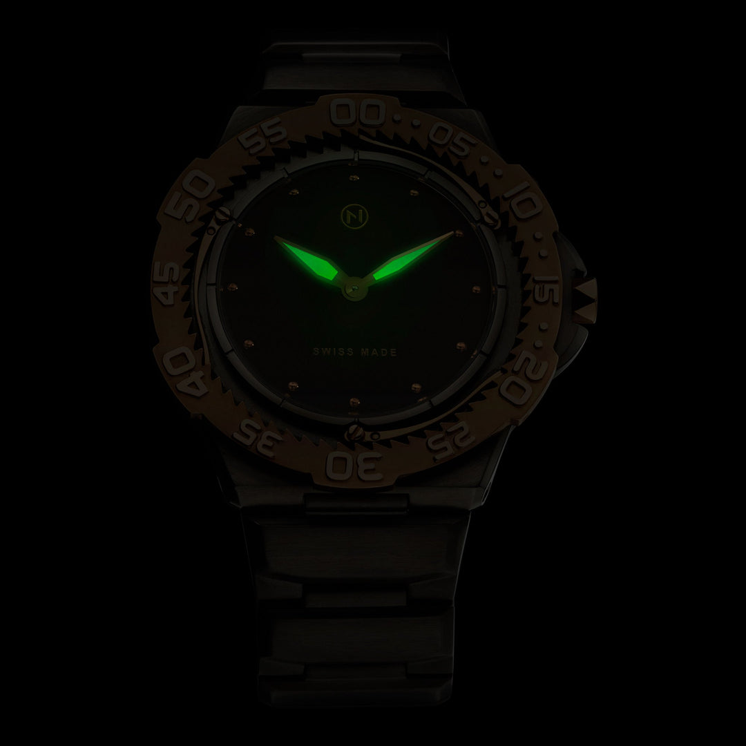 Nove Trident Ultra Slim E005-02 Gunmetal Rose Gold – Watches.com