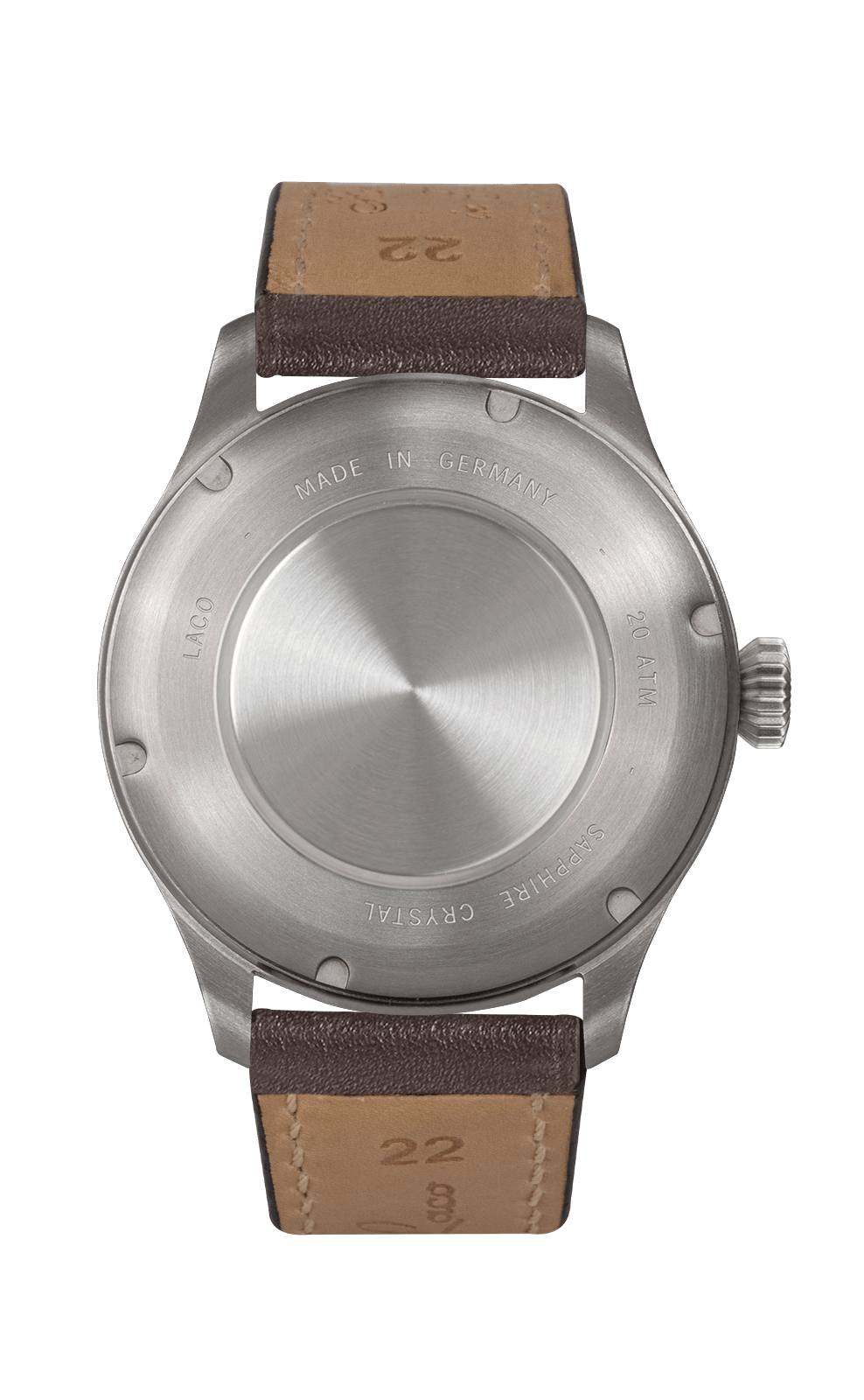 Laco Stuttgart Pro 37mm Stainless Steel Black Type A Dial
