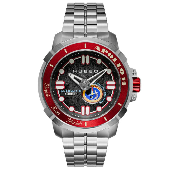 Nubeo Apollo 55th Automatic Limited Edition Mars Red angled shot picture