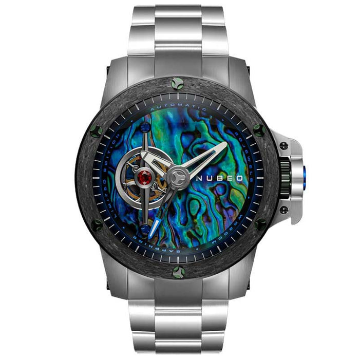 Nubeo Curiosity Evolution Automatic Abalone Limited Edition angled shot picture
