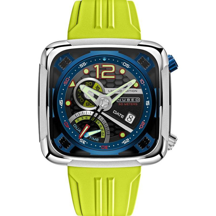 Nubeo Ecliptic Retrograde Dual Time Limited Edition Curious Blue angled shot picture