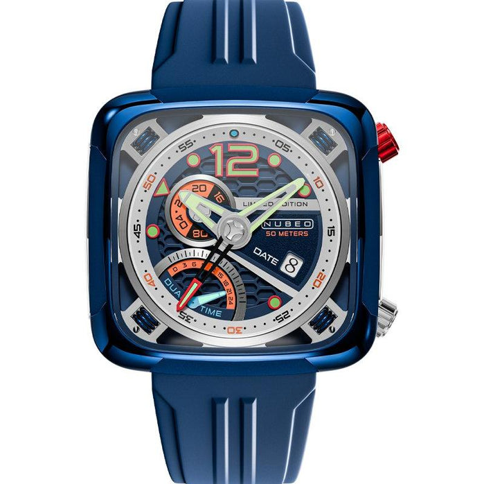 Nubeo Ecliptic Retrograde Dual Time Limited Edition Space Blue angled shot picture