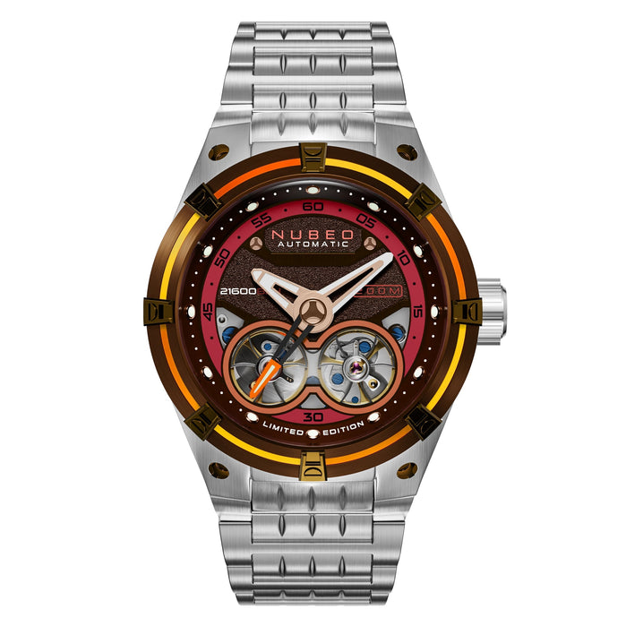 Nubeo Galileo Automatic Coffee Brown Limited Edition angled shot picture