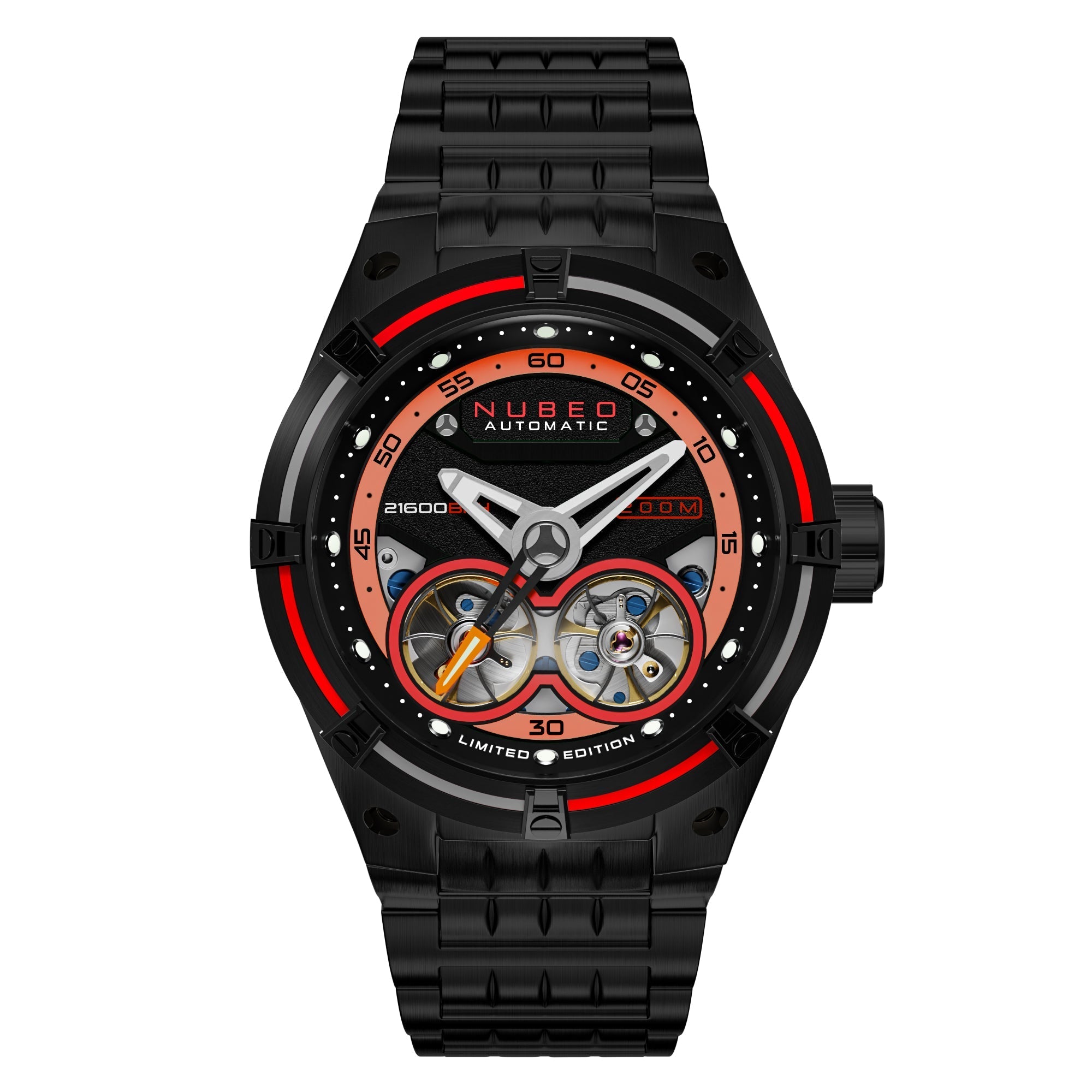 ラグジュアリーサンプルデュオ Nubeo Galileo Automatic Orange Black Limited Edition | Watches.com