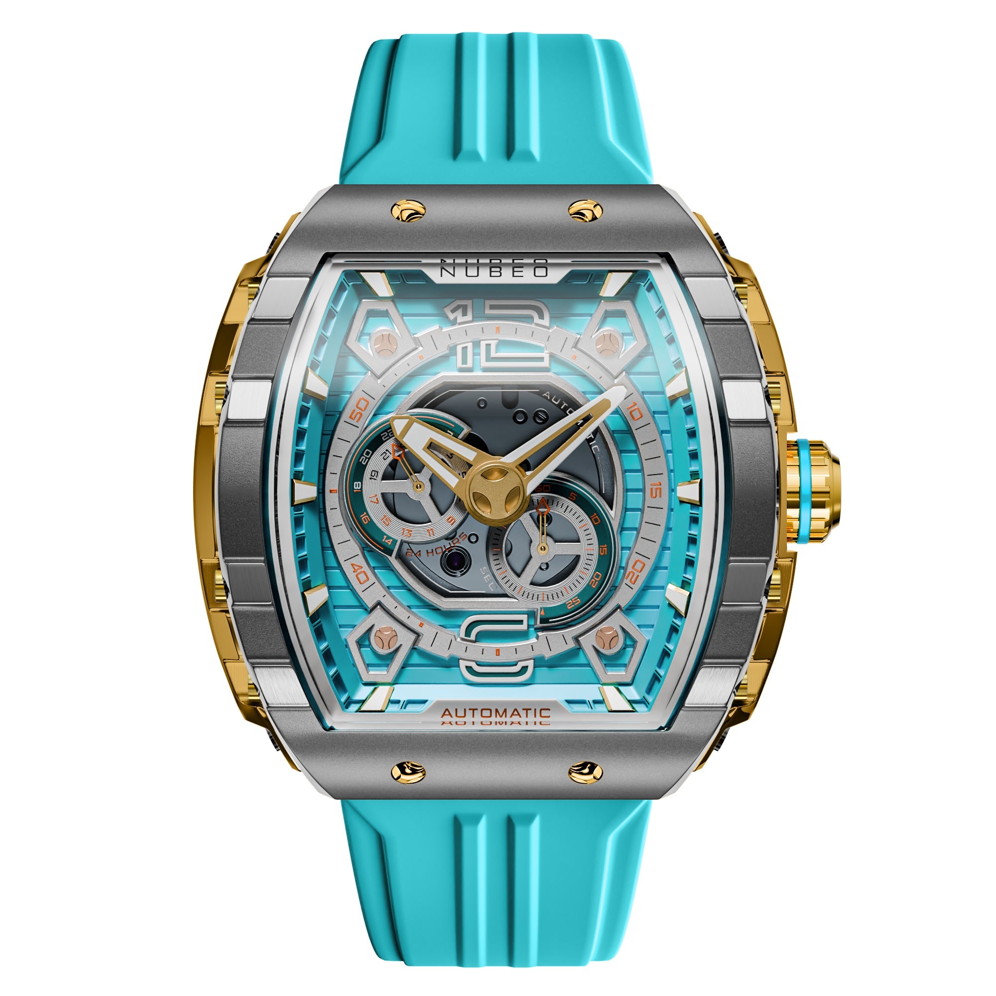 Nubeo Magellan 24 Hour Automatic City Blue | Watches.com