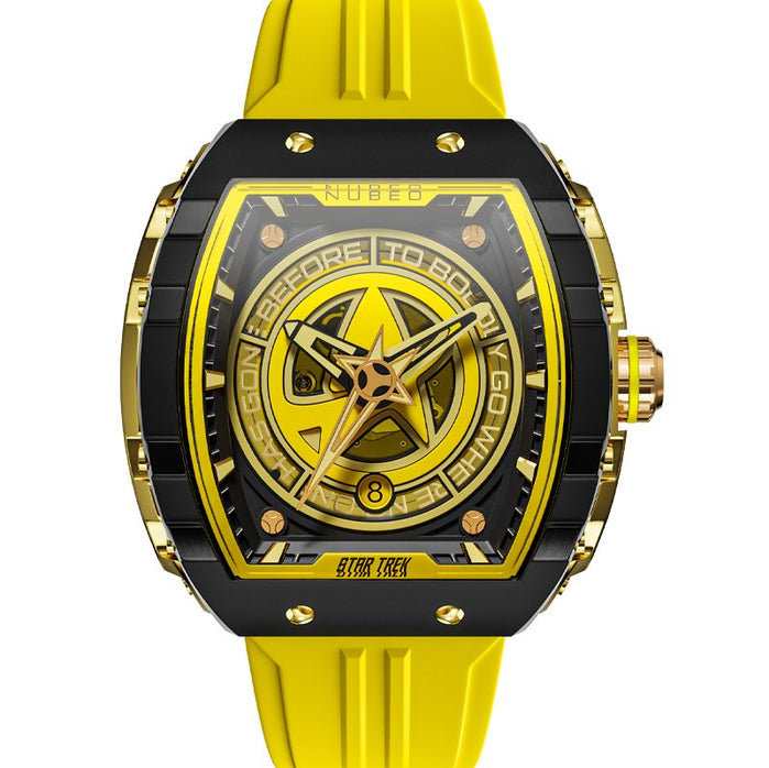 Nubeo Magellan Automatic Star Trek Starfleet Limited Edition Explorer Yellow angled shot picture