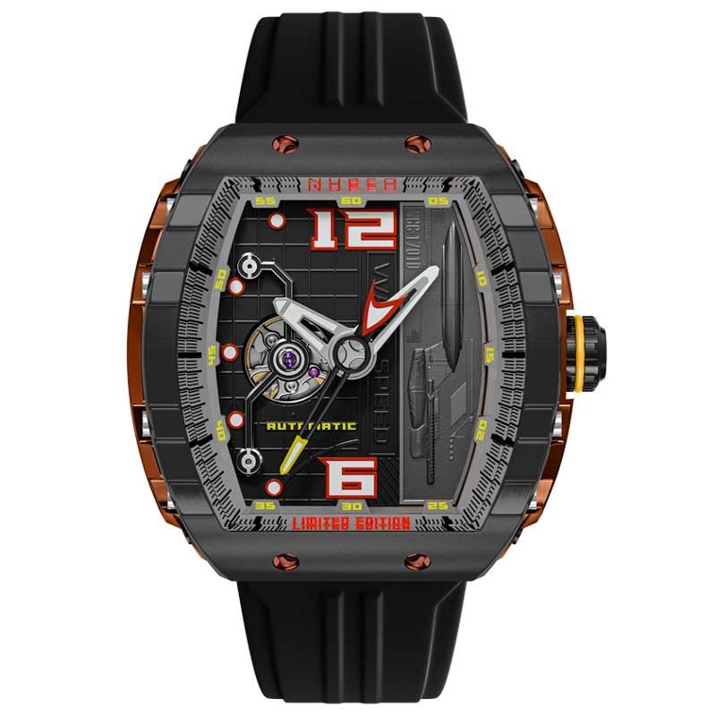 Nubeo Magellan Automatic Star Trek Warp Speed Riker Black Limited