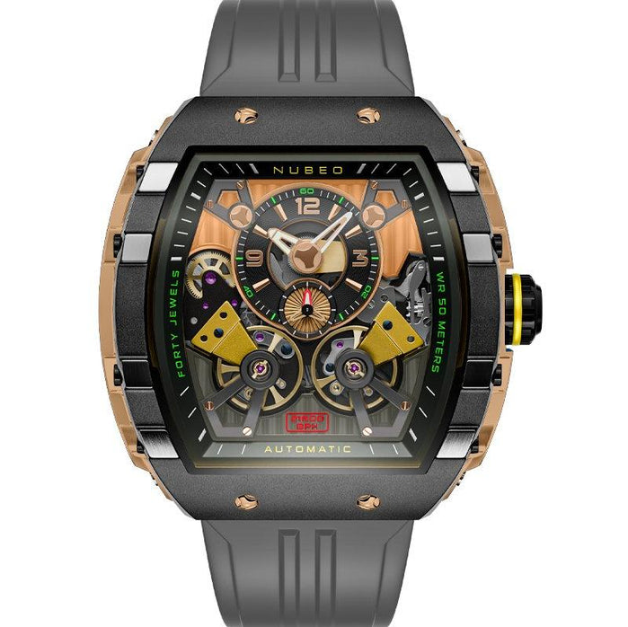 Nubeo Magellan Double Barrel Automatic Deep Grey angled shot picture