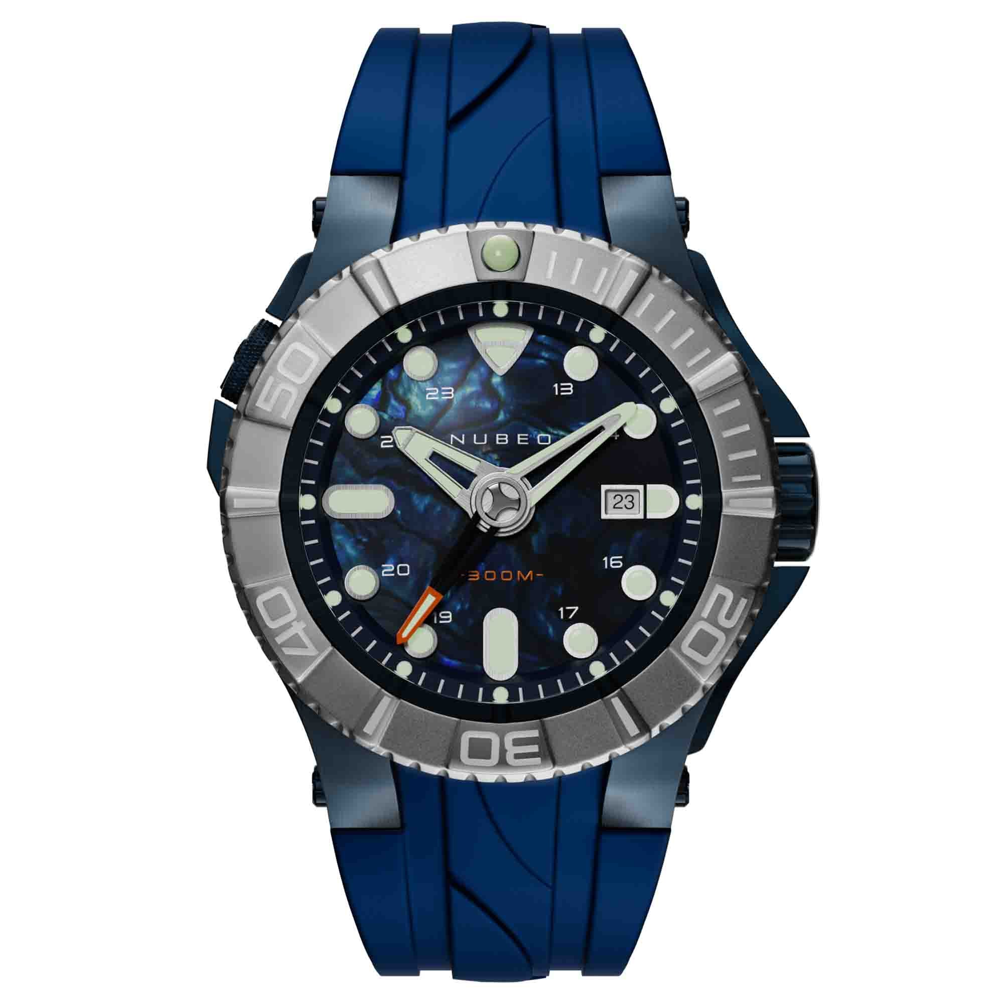 nui mond◯ベロアプルオーバー nubeo-manta-automatic-blue-