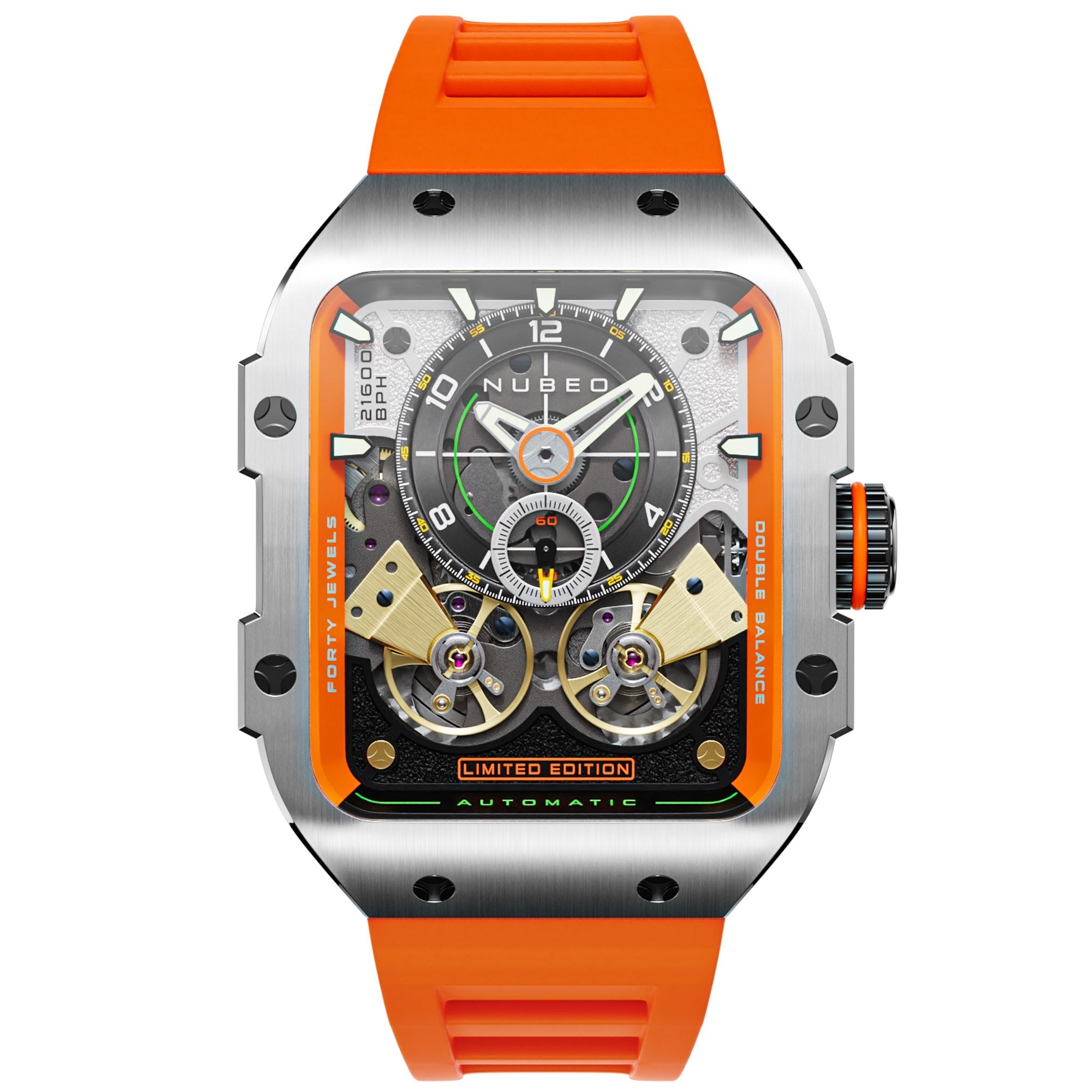 Nubeo Maven Automatic Magma Orange Limited Edition | Watches.com