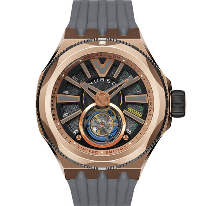 Nubeo Messenger Tourbillon Limited Edition Copper Brown angled shot picture