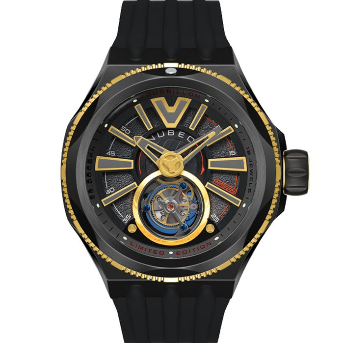 Nubeo Messenger Tourbillon Limited Edition Matte Black angled shot picture