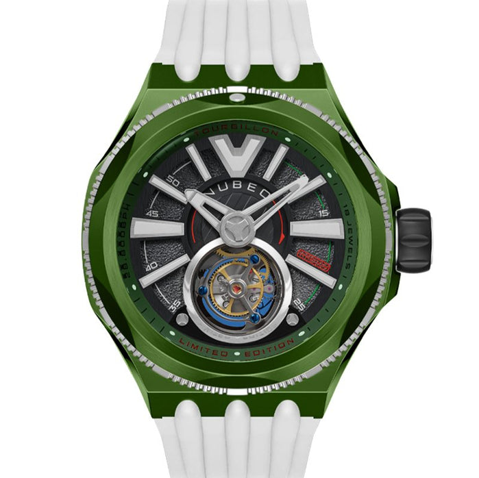 Nubeo Messenger Tourbillon Limited Edition Sea Foam Green angled shot picture