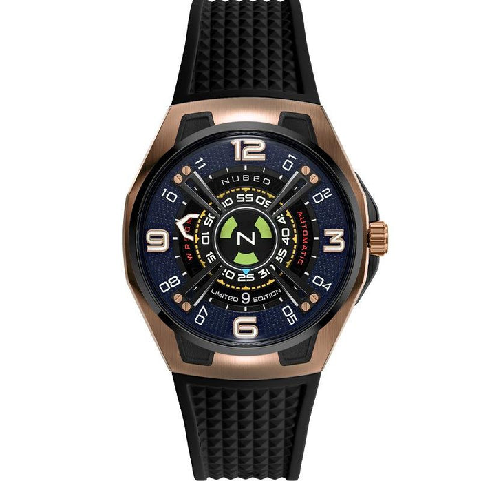 Nubeo OAO Automatic Limited Edition Asteroid Black angled shot picture