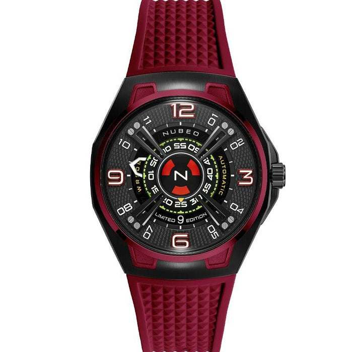 Nubeo OAO Automatic Limited Edition Mars Red angled shot picture