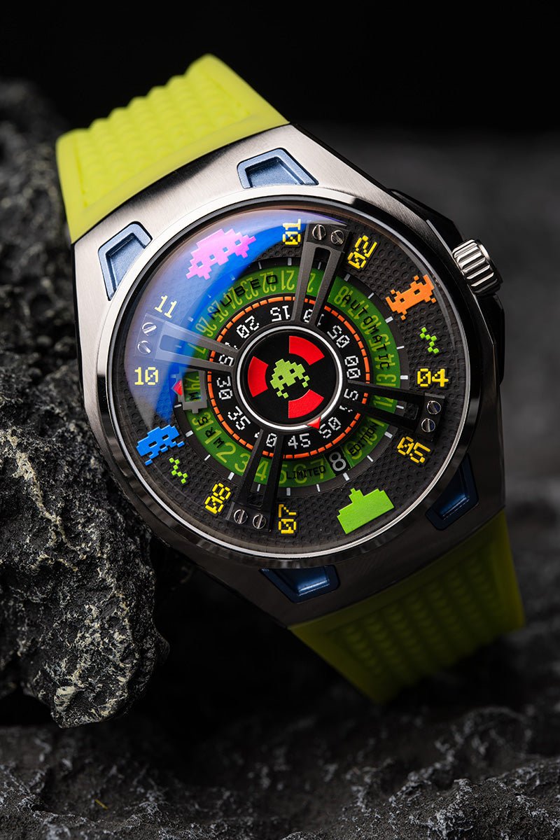 Nubeo OAO Automatic Space Invaders Limited Edition Galaxy Green