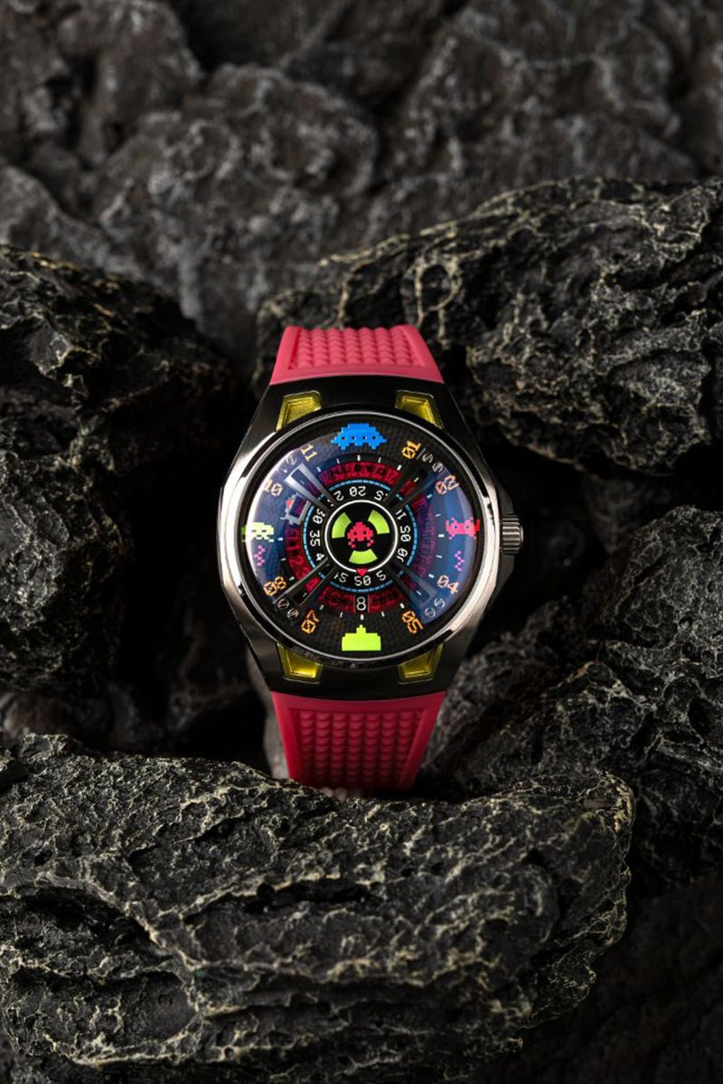 Nubeo OAO Automatic Space Invaders Limited Edition Plasma Pink