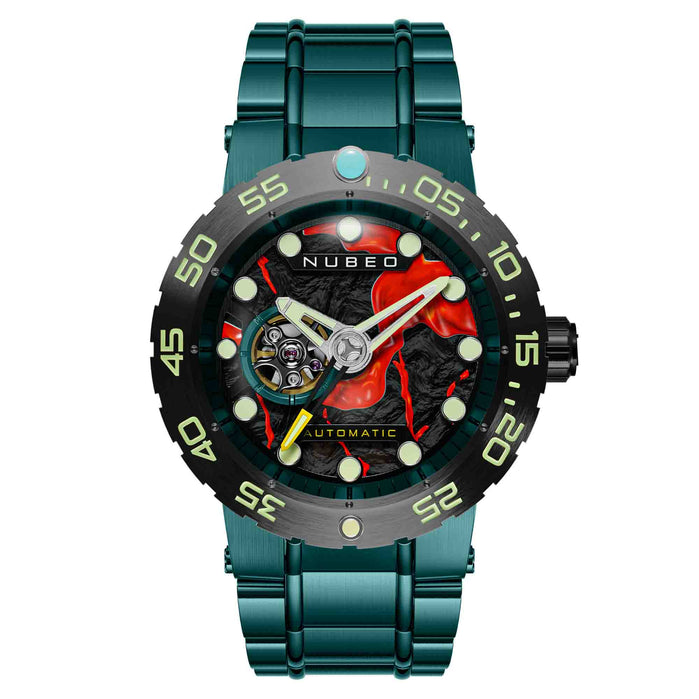 Nubeo Opportunity Automatic Fallout Green Limited Edition angled shot picture