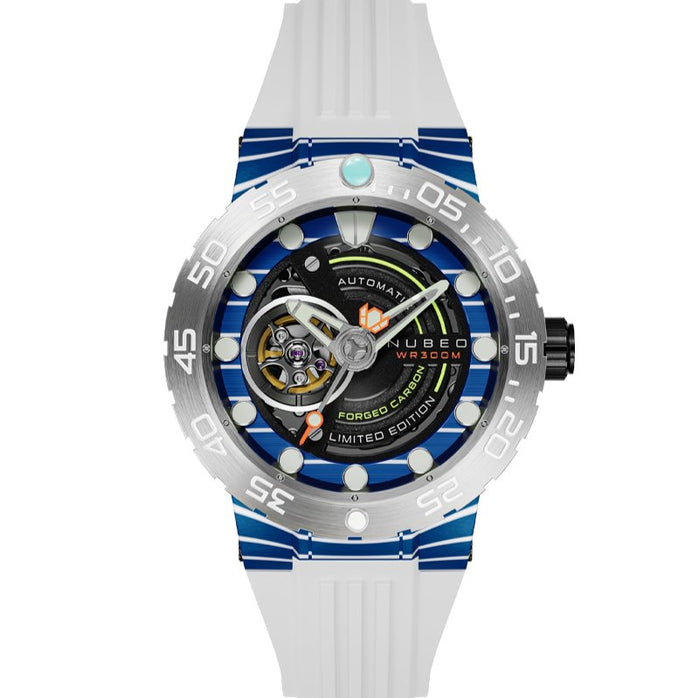 Nubeo Opportunity Automatic Forged Carbon Fiber Limited Edition Carbon Blue angled shot picture