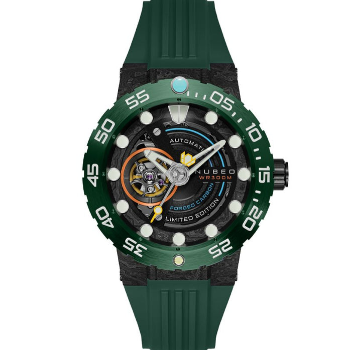 Nubeo Opportunity Automatic Forged Carbon Fiber Limited Edition Carbon Green angled shot picture