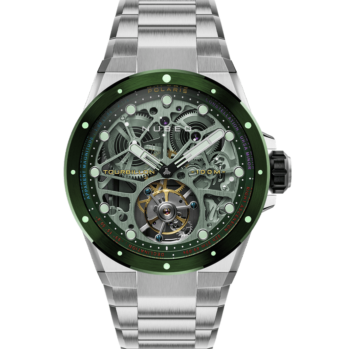 Nubeo Polaris Tourbillon Limited Edition Space Green angled shot picture