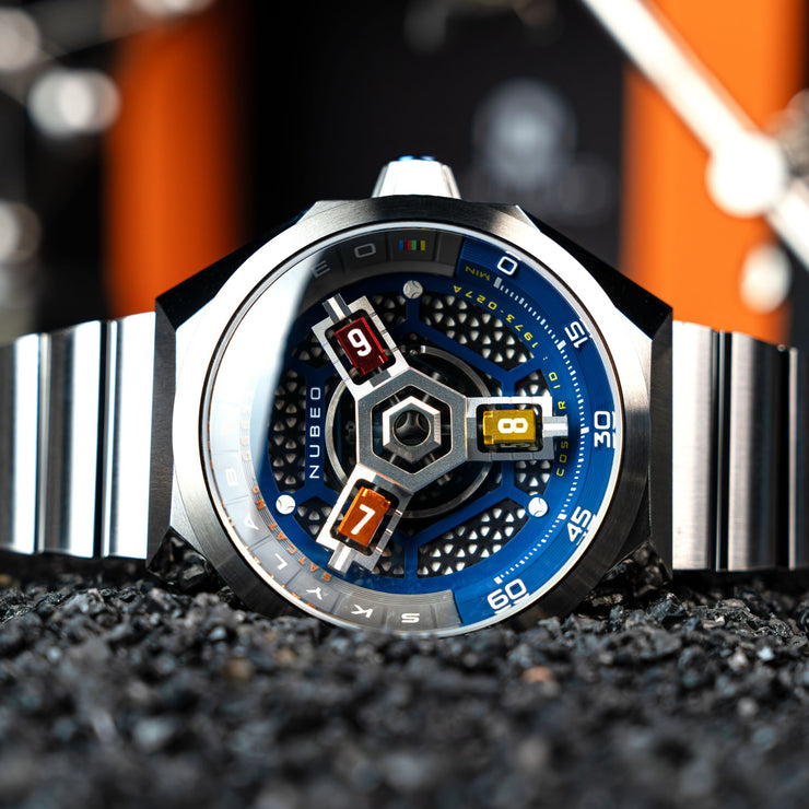 Nubeo Skylab Automatic Grey Blue - Watches.com - NB - 6083 - 22