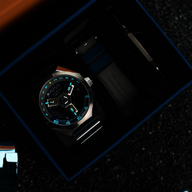 Nubeo Skylab Automatic Grey Blue - Watches.com - NB - 6083 - 22