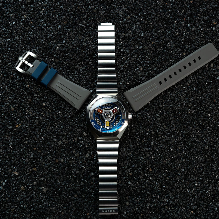 Nubeo Skylab Automatic Grey Blue - Watches.com - NB - 6083 - 22