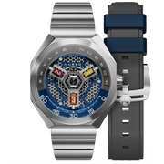 Nubeo Skylab Automatic Grey Blue - Watches.com - NB - 6083 - 22