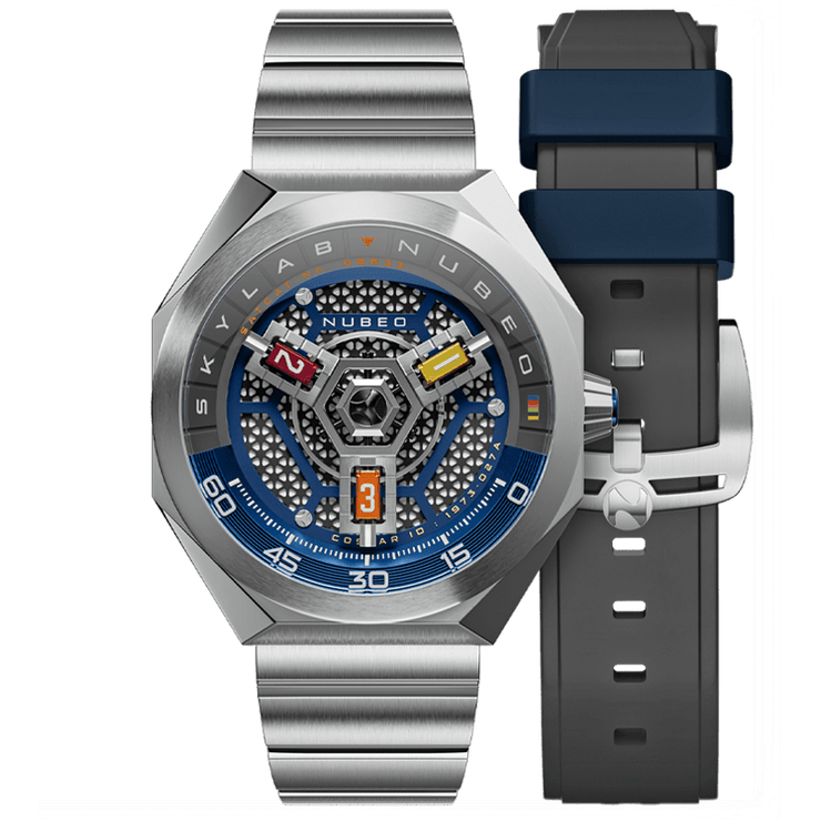 Nubeo Skylab Automatic Grey Blue - Watches.com - NB - 6083 - 22